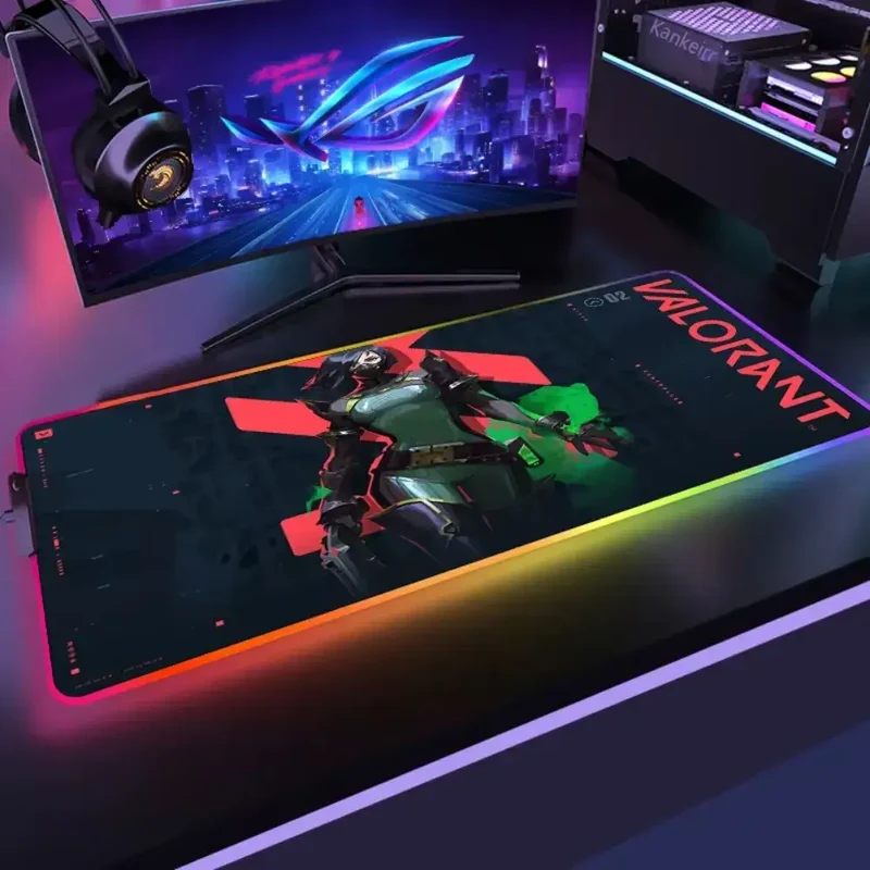 RGB immersif et contrôle extrême – Tapis de souris gamer Viper Valorant