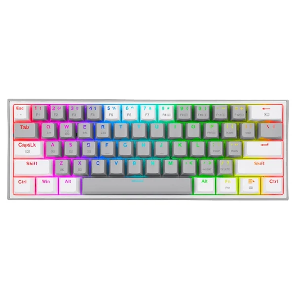 Redragon K616 Fizz PRO 60% Wireless RGB Red Switches (White/Gray)