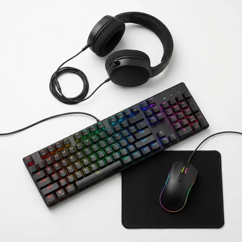 Pack Gaming DSGate — clavier + souris + casque (combo G-LAB Argon 4-en-1)