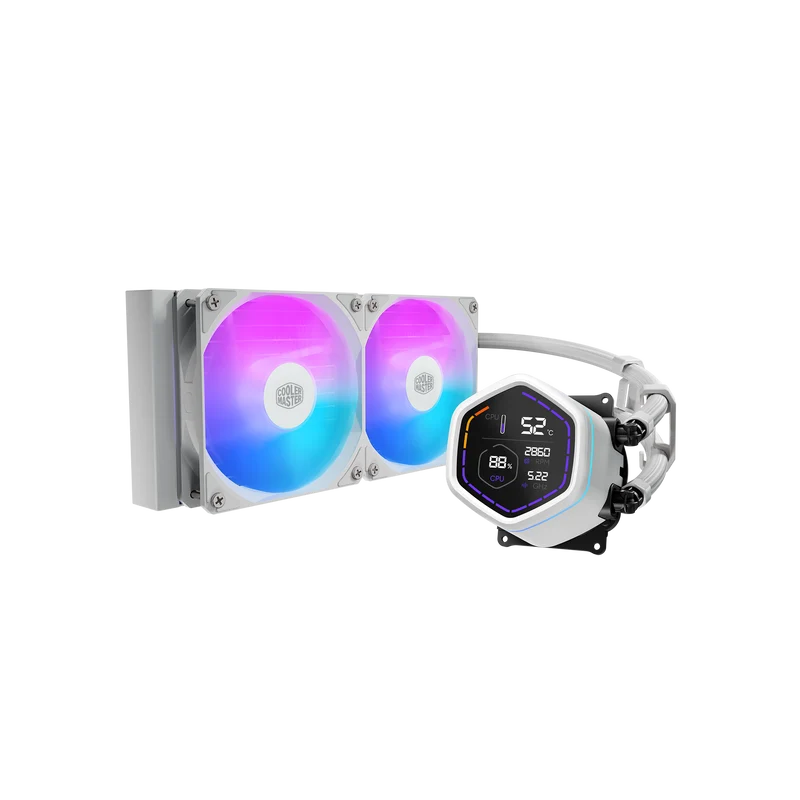 Kit Watercooling AIO Cooler Master MasterLiquid Core Nex Digital 240 ARGB - 240mm (Blanc)