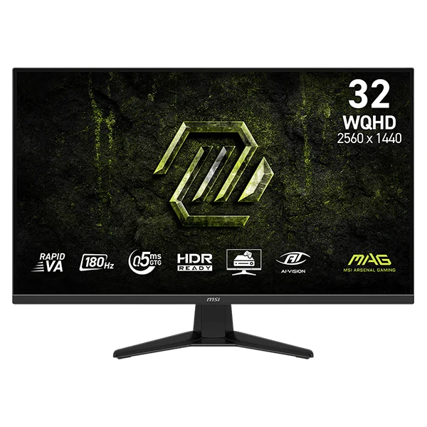 MSI MAG 325QF E18V 31.5" 180Hz 0.5ms Fast VA 2K