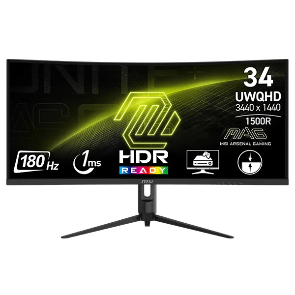 MSI MAG 342CQR E2 34" 180Hz 1ms VA UWQHD Curved