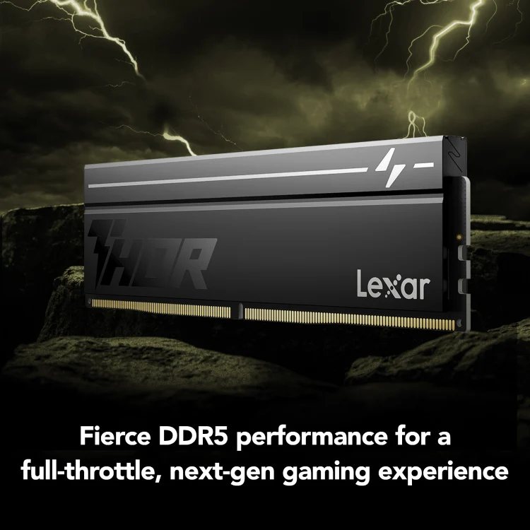 RAM Lexar Thor 2nd Gen 16 Go (2×8 Go) DDR5 6000 CL38 - Noir