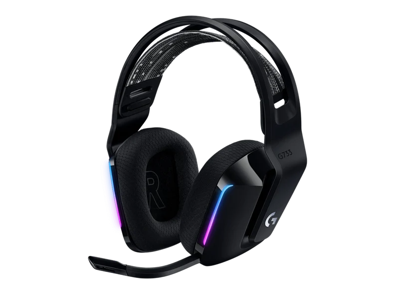 Casque Gaming sans fil Logitech G733 Lightspeed RGB (Noir)