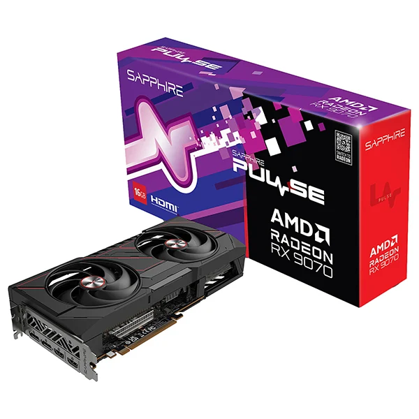 Sapphire PULSE AMD Radeon RX 9070 Gaming 16GB GDDR6