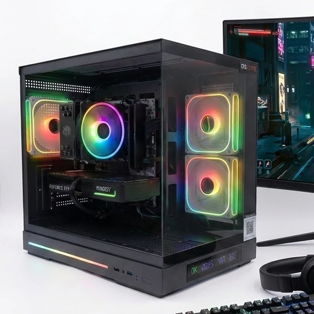 DSGate M5-IV DGT Black - Intel Core i3-13100F - RTX 3050 6 Go - 16 Go DDR4 - SSD 512 Go - Windows 11