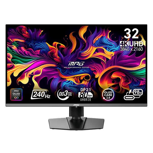 MSI MPG 322URX QD-OLED 31,5" 0.03ms 240 Hz 4K