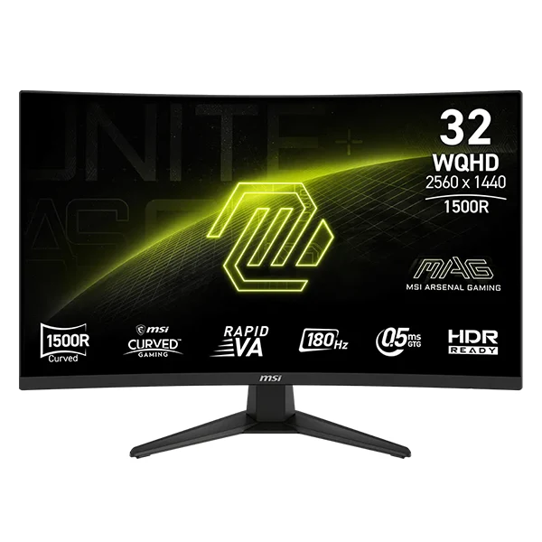 MSI MAG 321CQF E18 31,5" 0.5ms 180 Hz 2K Rapid VA Curved