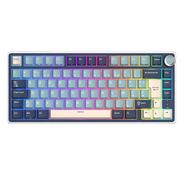 Royal Kludge R75 Forest Blue K Silver Switch (FR Azerty)