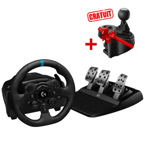 Pack Logitech G923 (PC / PlayStation) + Shifter Gratuit