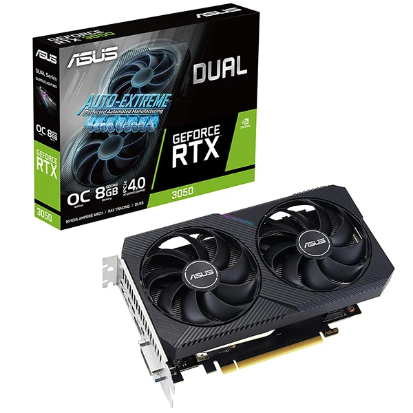 ASUS DUAL GeForce RTX 3050 8GB V2 OC GDDR6