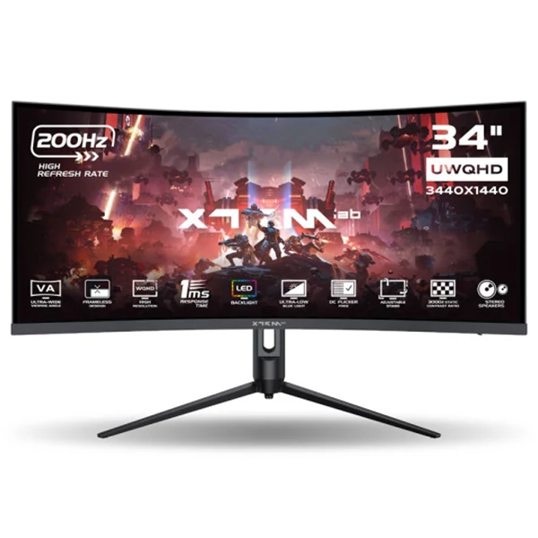 XTRMLAB X34G20VCQ 34" 200Hz WQHD Curved