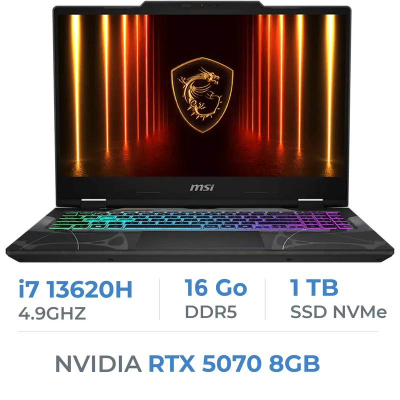 MSI Cyborg 15 B13WGKG-829MA i7-13620H/16GB DDR5/1TB SSD/RTX 5070 8GB/15.6" 144Hz/Win11