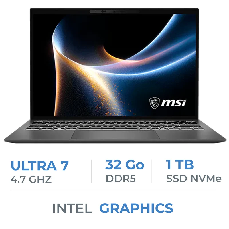 MSI Prestige 13 AI+ A3MG-003MA/Intel Ultra 7 355/32GB DDR5/1TB SSD/13.3" 2.8K OLED/Platinum Gray