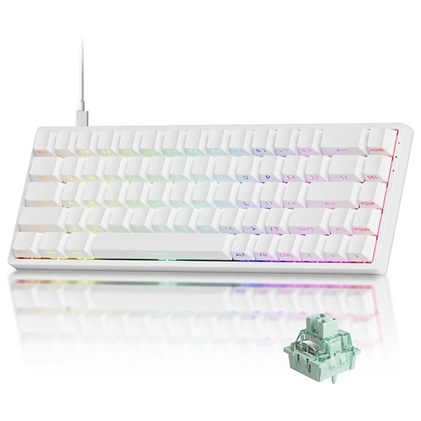MonsGeek FUN68 HE White (Magnetic Switch)