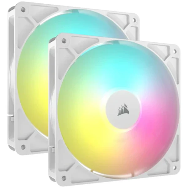 Corsair RS140 ARGB Dual Pack Blanc