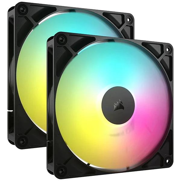 Corsair RS140 ARGB Dual Pack Noir