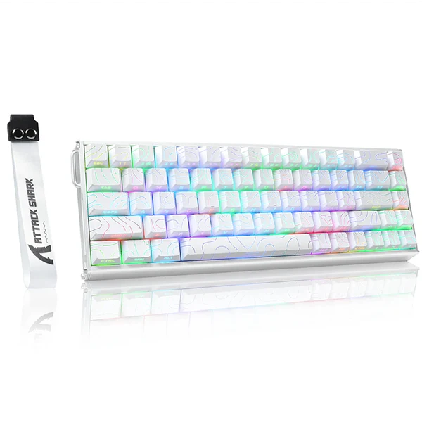 ATTACK SHARK X68MAX HE Magnetic Switch (White Contours)