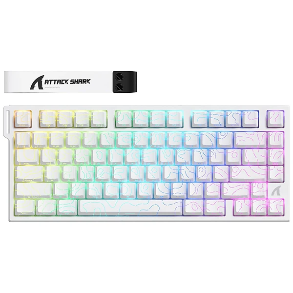 ATTACK SHARK R82 HE Rapid Trigger Magnetic Switch (White Contours)