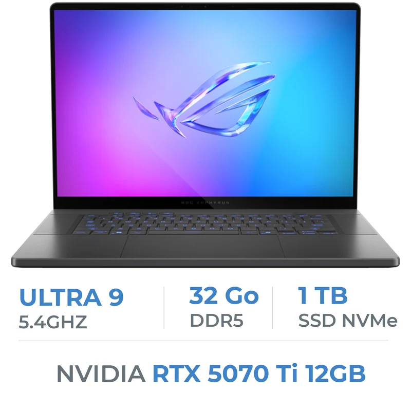 ASUS ROG ZEPHYRUS G16 GU605CR Intel Ultra 9 285H/32GB DDR5/1TB SSD/RTX 5070Ti 12GB/16" 240Hz WQXGA/Win11