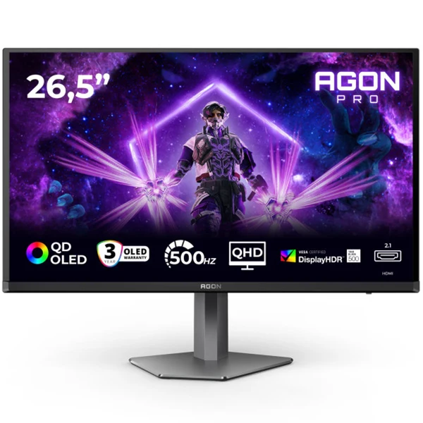 AOC AGON PRO AG276QKD2 26.5" OLED 500Hz 0.03ms 2.5K