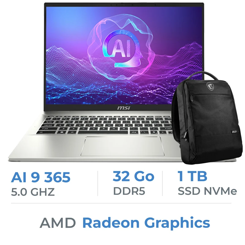 MSI Prestige A16 AI+ A3HMG-209MA AMD Ryzen AI 9 365/32GB DDR5/1TB SSD/16" 165Hz QHD+/Win11/W Bag