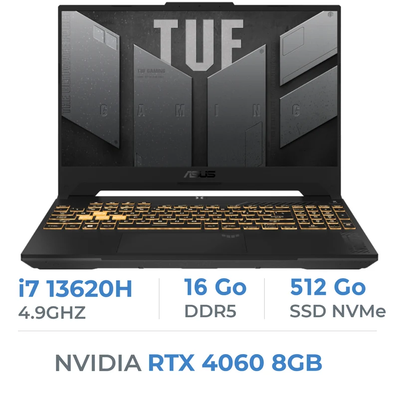 ASUS TUF Gaming F15 FX507VV-LP211W i7-13620H/16GB DDR5/512GB SSD/RTX 4060 8G/15.6" FHD 144Hz
