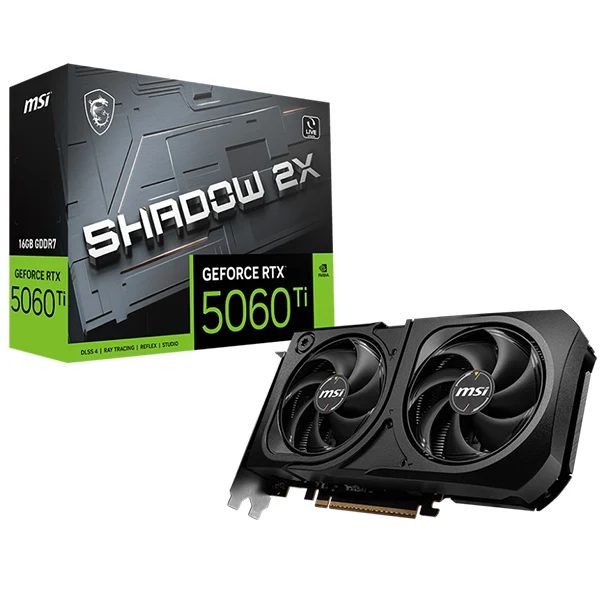 MSI GeForce RTX 5060 Ti 16G SHADOW 2X PLUS