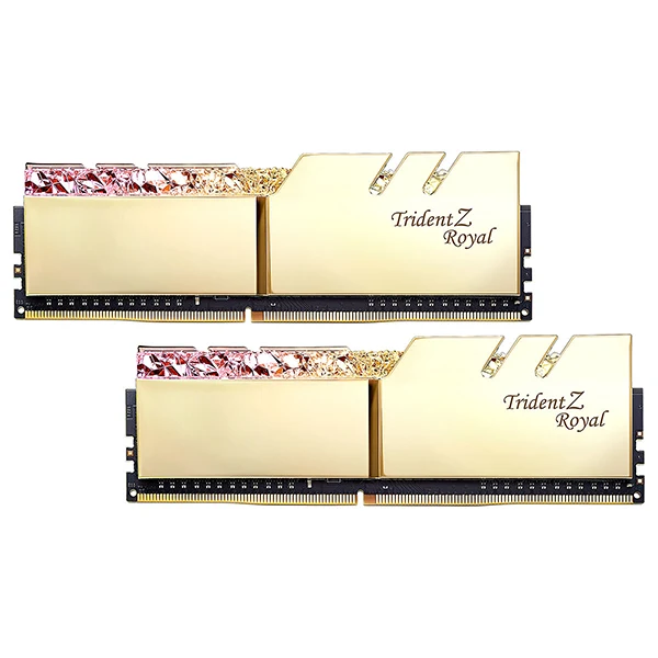 G.Skill Trident Z Royal 16Go (2x 8Go) DDR4 3600MHz CL18 Or
