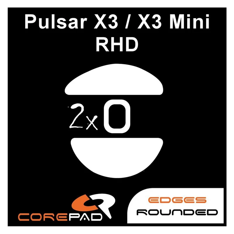 Corepad Skates Teflon PRO Pulsar X3 RHD / X3 Mini RHD