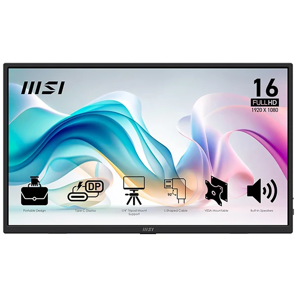 MSI PRO MP165 E6 15,6" 60Hz 4ms IPS FHD