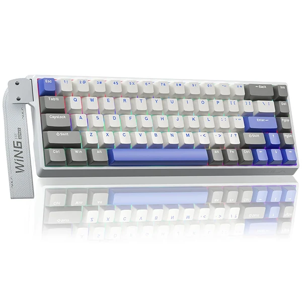 AULA WIN68 HE MAX Grey&White&Blue (Magnetic Switch)
