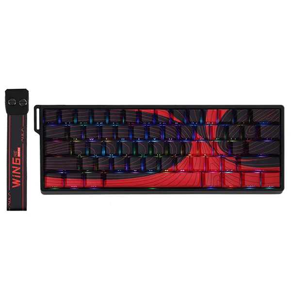 AULA WIN60 HE MAX Red Topographic (Magnetic Switch)