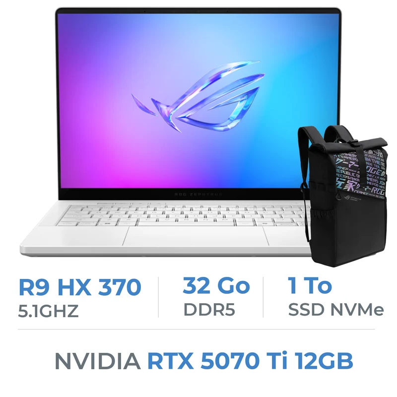 Asus ROG Zephyrus G14 (2025) GA403 AMD Ryzen AI 9 HX 370/32GB DDR5/1TB SSD/RTX 5070Ti/14" 120Hz OLED