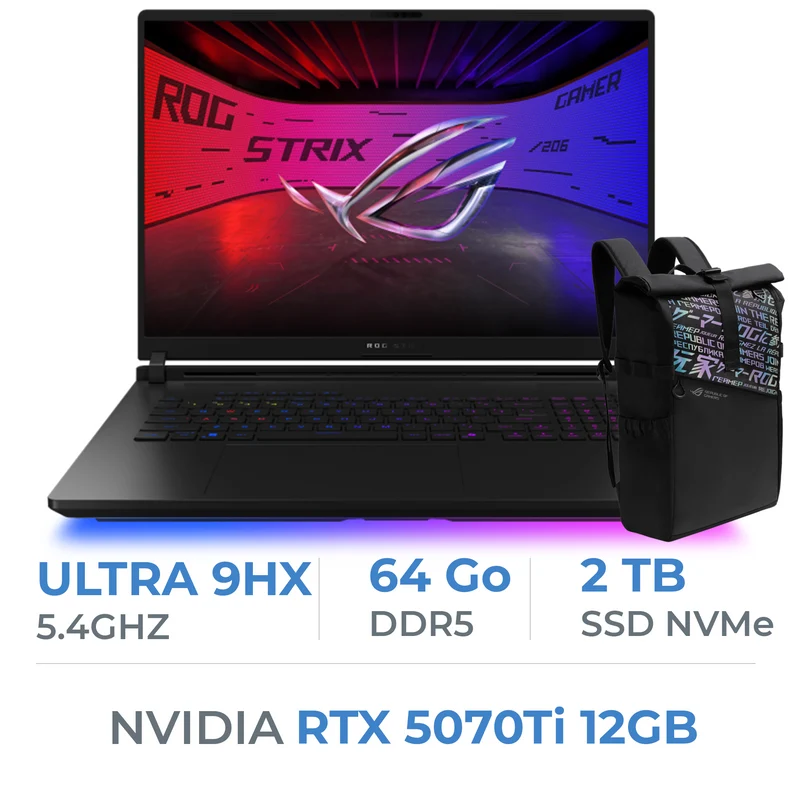 ASUS ROG Strix G18 (2025) G835LR Ultra 9/64GB/2TB SSD/RTX 5070Ti/18" 2.5K 240Hz