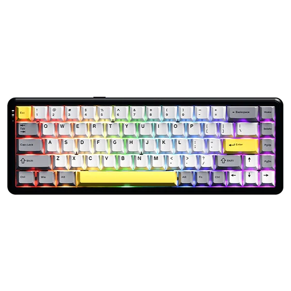 Ajazz ak680 max wireless White-Grey 8+1k