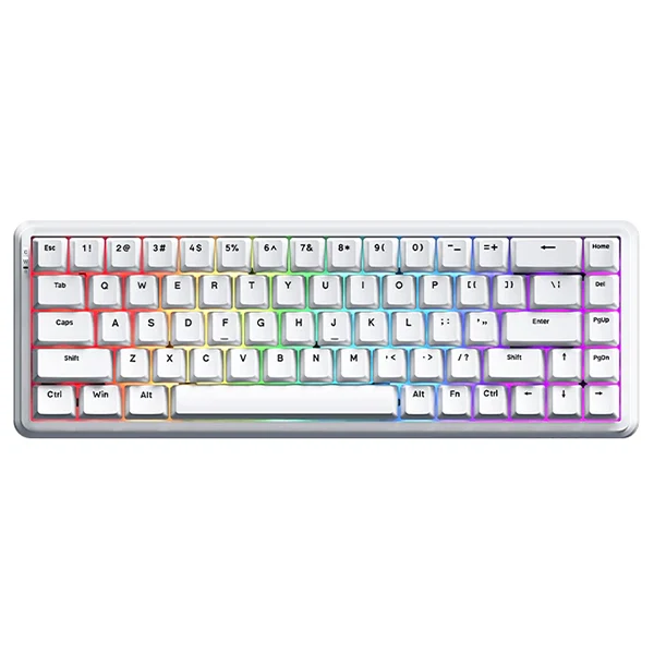 Ajazz ak680 max wireless White 8+1k