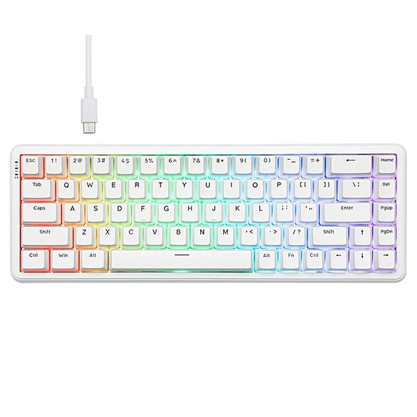 Ajazz ak680 max white (Magnetic Switch) Wired