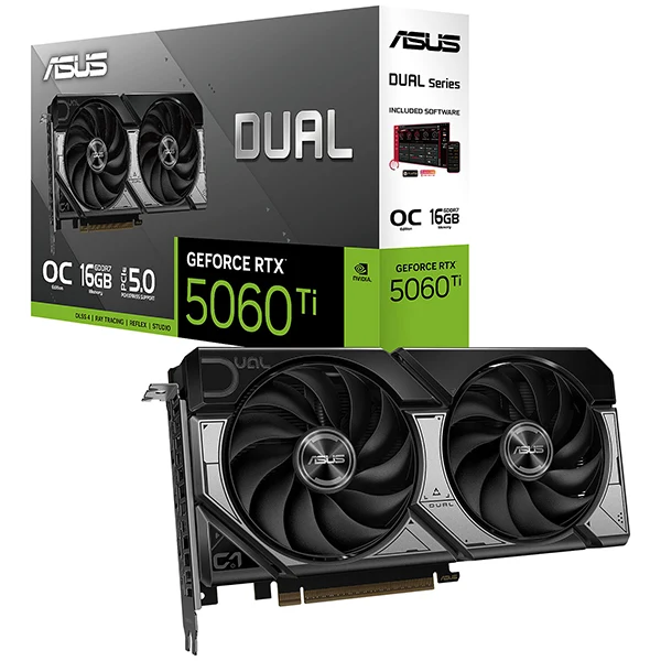 ASUS Dual GeForce RTX 5060 Ti OC Edition 16GB
