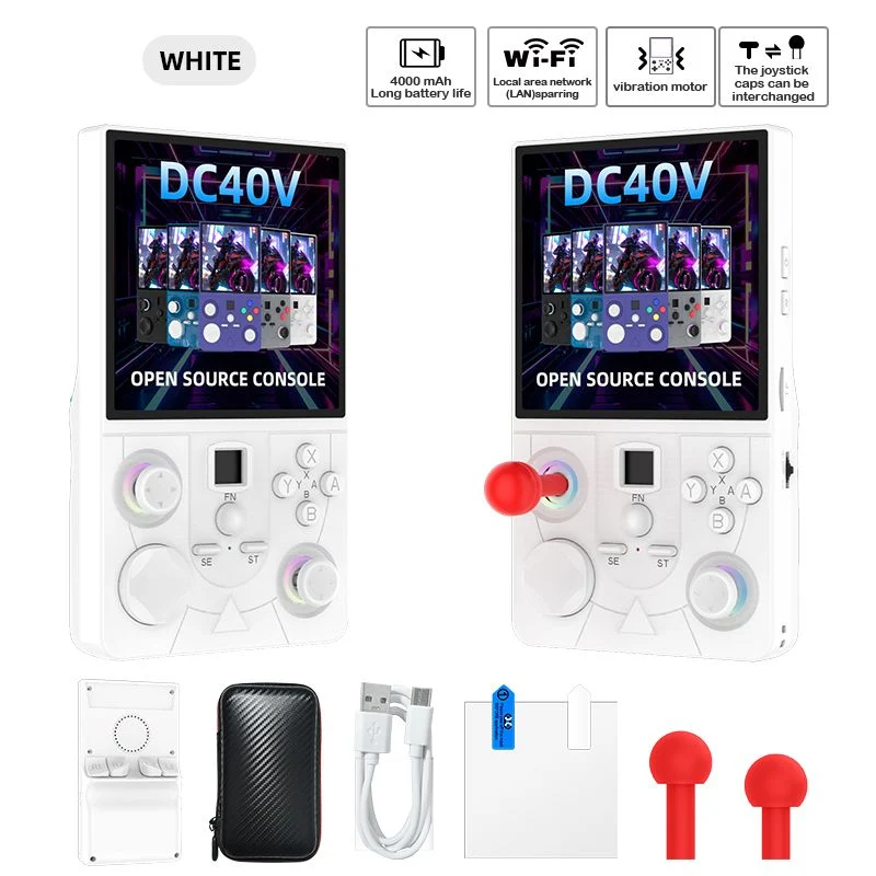 White DC40V Retro Handheld Game Console