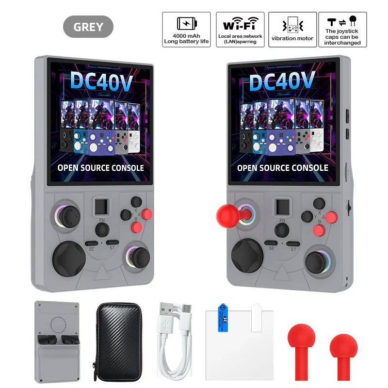 Grey DC40V Retro Handheld Game Console
