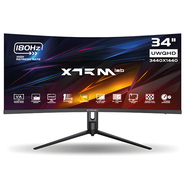 XTRMLAB X34G18VCQ 34" 180Hz Curved WQHD