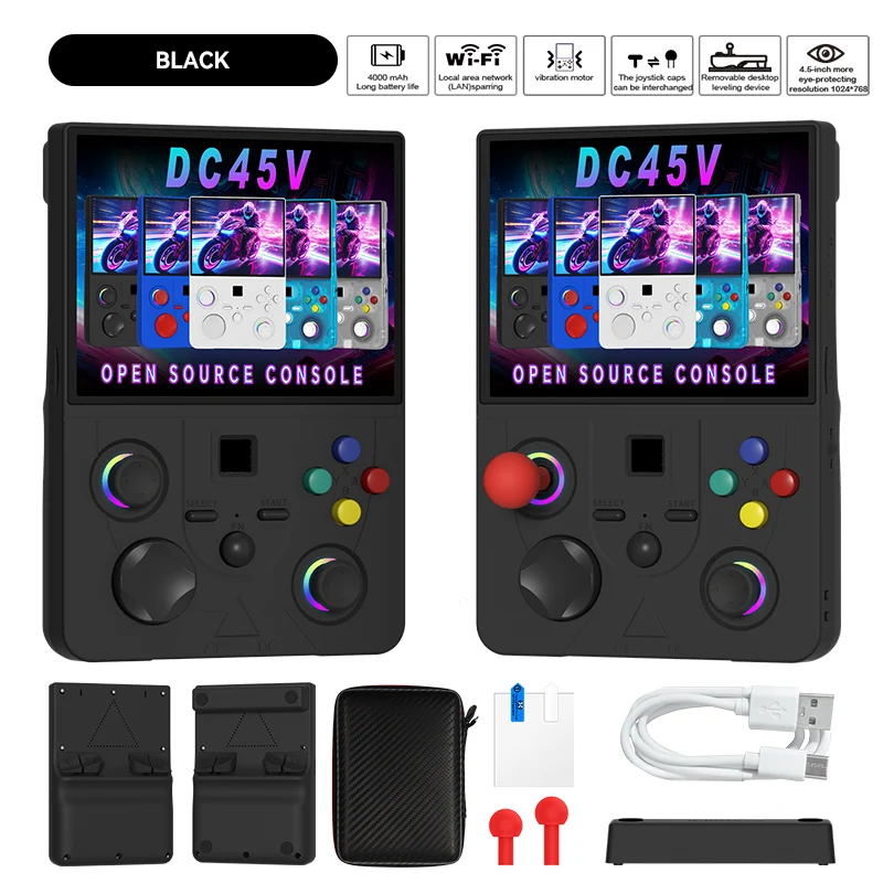 Black DC45V Retro Handheld Game Console