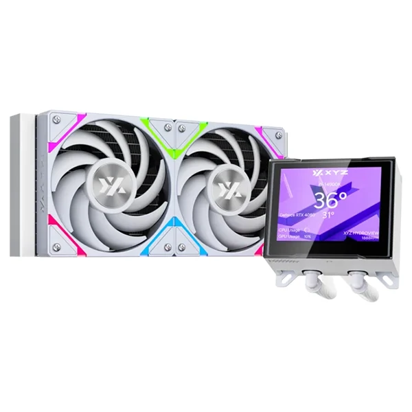 XYZ HYDROVIEW 240 AIO RGB Blanc