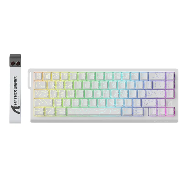 ATTACK SHARK X68 HE White Contour (Magnetic Switch)