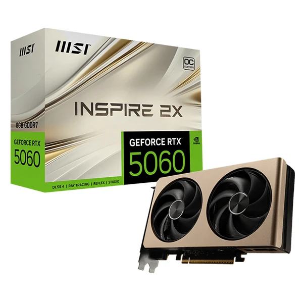 MSI GeForce RTX 5060 8G INSPIRE 2X OC