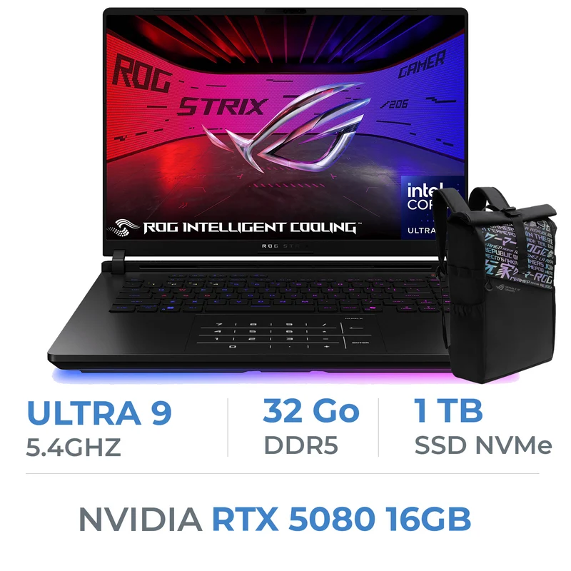 ASUS ROG Strix Scar 16 G635LW Ultra 9 275HX/32GB DDR5/1TB SSD/RTX 5080 16GB/16" 240Hz WQXGA