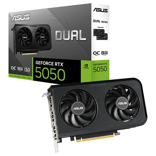 ASUS Dual GeForce RTX 5050 8GB GDDR6 OC Edition
