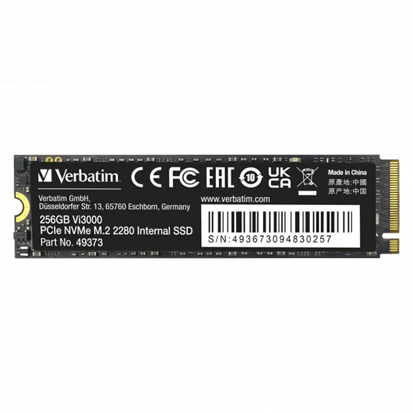 VERBATIM Vi3000 M.2 PCle GEN3X4 256GB