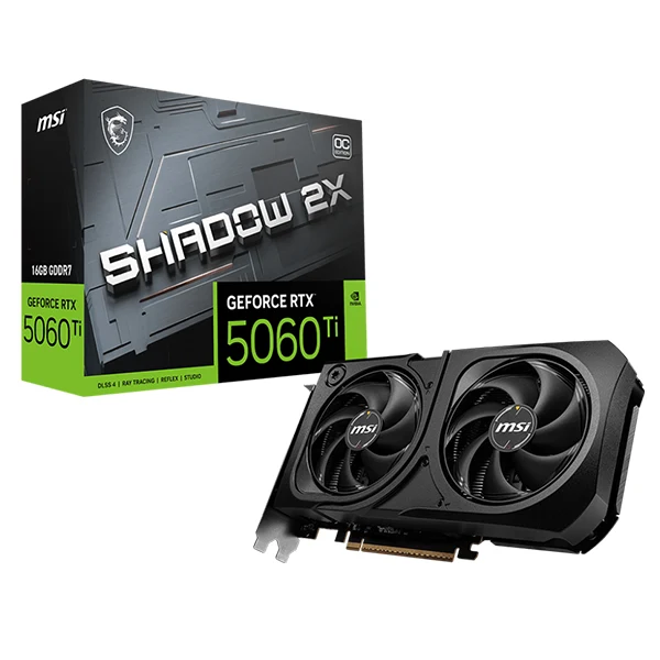 MSI GeForce RTX 5060 Ti 16G SHADOW 2X OC PLUS